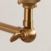 Endon 115071 Step Wing Wall Fitting Brushed aged brass plate 7W LED B22 (Required) - westbasedirect.com