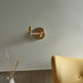 Endon 115073 Step Fold Wall Fitting Brushed aged brass plate 7W LED B22 (Required) - westbasedirect.com