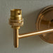 Endon 115073 Step Fold Wall Fitting Brushed aged brass plate 7W LED B22 (Required) - westbasedirect.com