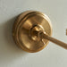 Endon 115073 Step Fold Wall Fitting Brushed aged brass plate 7W LED B22 (Required) - westbasedirect.com