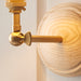 Endon 115075 Wood Wing Wall Fitting Ash wood & brushed aged brass plate 7W LED B22 (Required) - westbasedirect.com