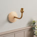 Endon 115076 Wood Arc Wall Fitting Ash wood & brushed aged brass plate 7W LED B22 (Required) - westbasedirect.com