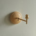 Endon 115077 Wood Fold Wall Fitting Ash wood & brushed aged brass plate 7W LED B22 (Required) - westbasedirect.com