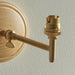 Endon 115077 Wood Fold Wall Fitting Ash wood & brushed aged brass plate 7W LED B22 (Required) - westbasedirect.com