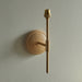 Endon 115078 Wood T Bar Wall Fitting Ash wood & brushed aged brass plate 7W LED B22 (Required) - westbasedirect.com