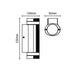 Forum Zink ZN-35594-BLK Helix GU10 IP44 Aluminium Up & Down Wall Light Black 35W Max. - westbasedirect.com