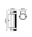 Forum Zink ZN-35685-BLK Helix GU10 IP44 Aluminium Up & Down Wall Light with Photocell Black 35W Max. - westbasedirect.com