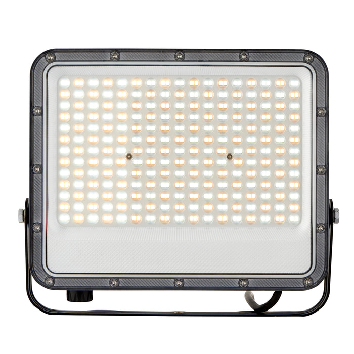 Saxby 118609 Fortis CCT 150W IP65 LED Floodlight 3000K/4000K/6500K - Matt Black