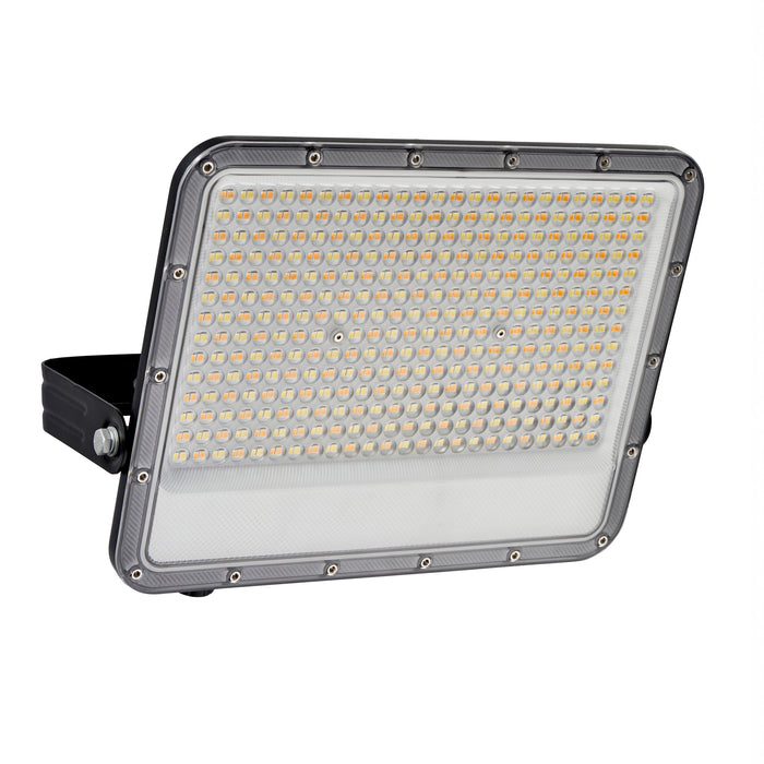 Saxby 118610 Fortis CCT 200W IP65 LED Floodlight 3000K/4000K/6500K - Matt Black