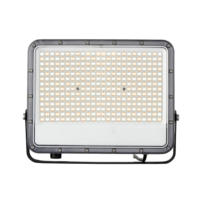 Saxby 118610 Fortis CCT 200W IP65 LED Floodlight 3000K/4000K/6500K - Matt Black