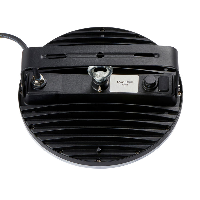 Saxby 118611 Titan Anti-Glare CCT 100W IP65 LED Highbay 3000K/4000K/6500K - Matt Black