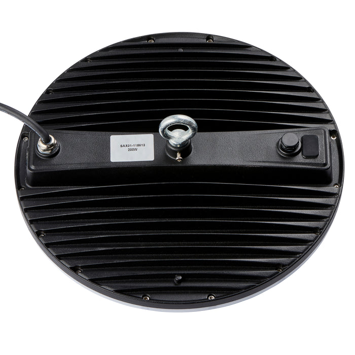 Saxby 118613 Titan Anti-Glare CCT 200W IP65 LED Highbay 3000K/4000K/6500K - Matt Black