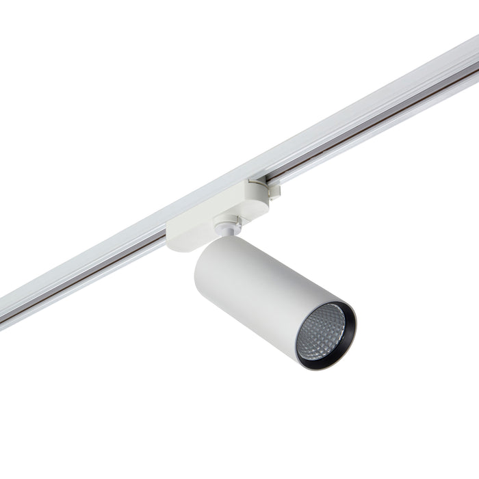 Saxby 119091 Lunaro IP20 24W/26W/28W/30W Multi-Wattage LED Track Head Light 3000K - Matt White