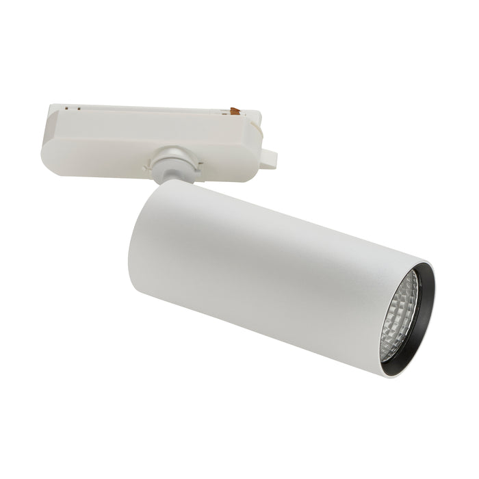 Saxby 119092 Lunaro IP20 24W/26W/28W/30W Multi-Wattage LED Track Head Light 4000K - Matt White