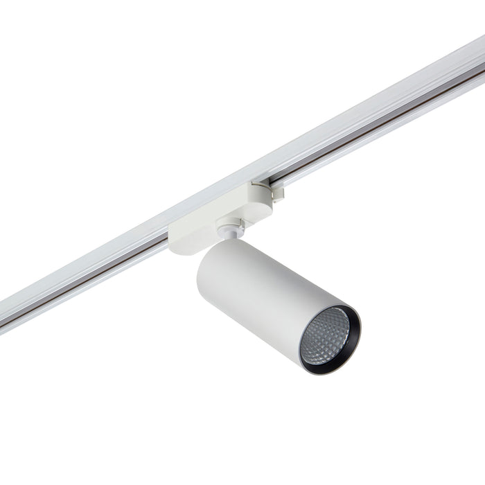 Saxby 119092 Lunaro IP20 24W/26W/28W/30W Multi-Wattage LED Track Head Light 4000K - Matt White
