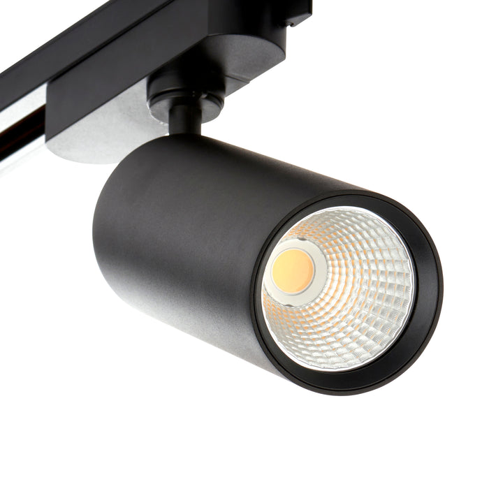 Saxby 119094 Lunaro IP20 24W/26W/28W/30W Multi-Wattage LED Track Head Light 4000K - Matt Black