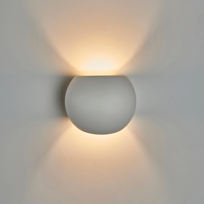 Saxby 119103 Clarus 18W IP20 G9 Wall Light Dimmable - White Plaster (Lamp Not Included)