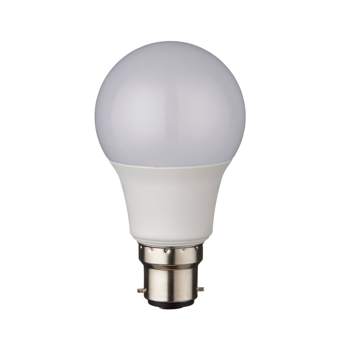Saxby 119337 8W B22 GLS LED Lamp Opal 806lm Cool White 4000K