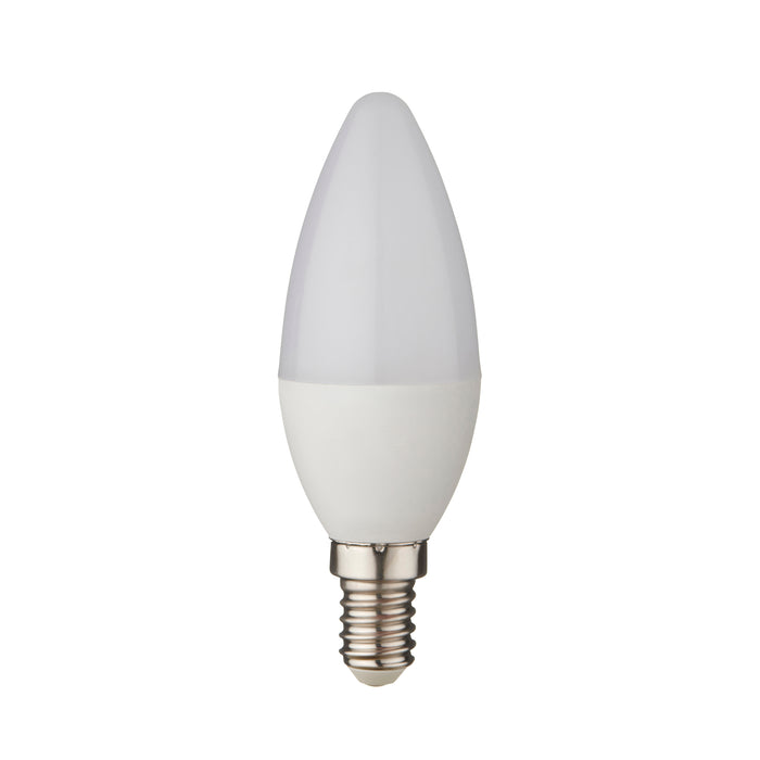 Saxby 119341 4.9W E14 Candle LED Lamp Opal 470lm Daylight 6500K