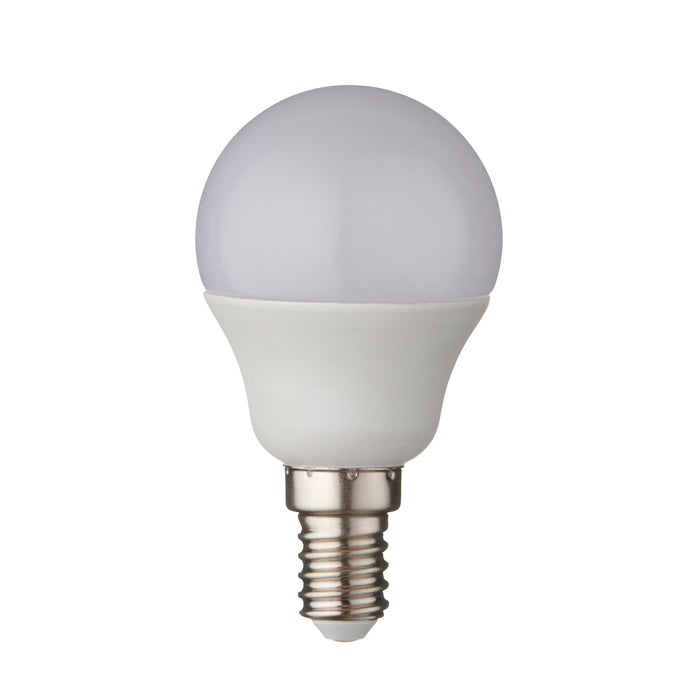 Saxby 119342 4.9W E14 Golf LED Lamp Opal 470lm Warm White 2700K