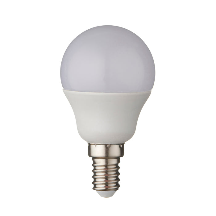 Saxby 119343 4.9W E14 Golf LED Lamp Opal 470lm Cool White 4000K