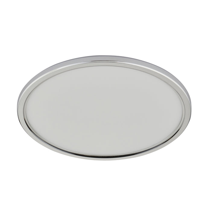 Saxby 120333 Ceto CCT IP54 12W LED Flush Wall/Celiing Light 3000K/4000K/6000K - Chrome