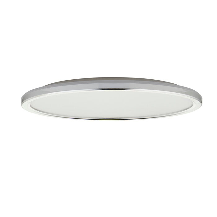 Saxby 120333 Ceto CCT IP54 12W LED Flush Wall/Celiing Light 3000K/4000K/6000K - Chrome