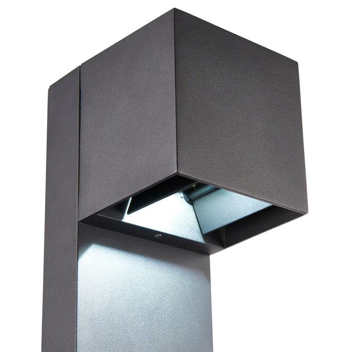 Saxby 120349 Glover CCT 9W IP65 LED Bollard 3000K/4000K/6500K - Black
