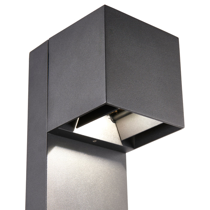 Saxby 120349 Glover CCT 9W IP65 LED Bollard 3000K/4000K/6500K - Black
