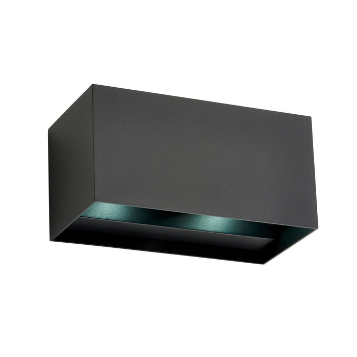 Saxby 120374 Glover CCT 10W IP54 Twin LED Wall Light 3000K/4000K/6500K - Black