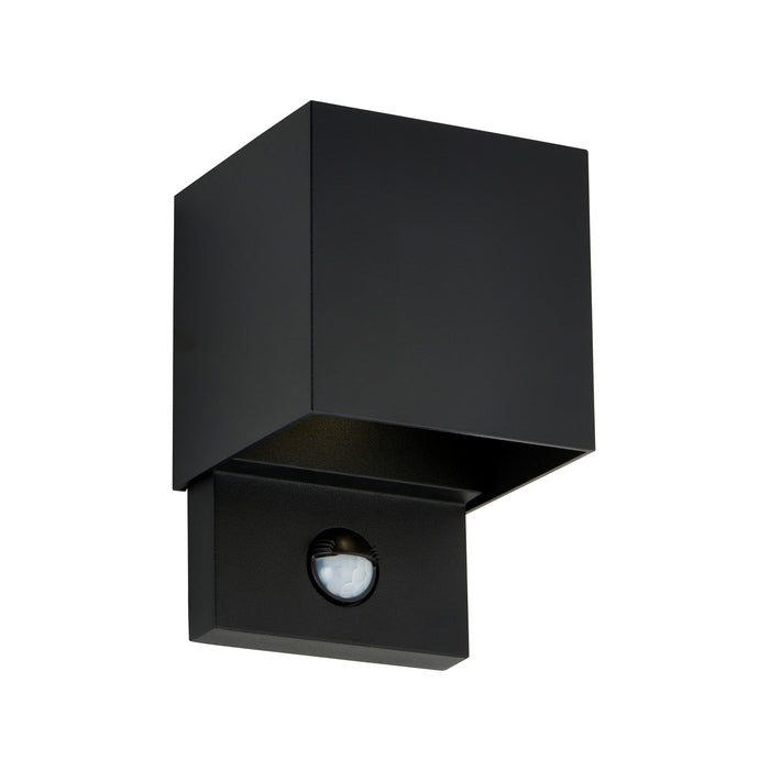 Saxby 120810 Glover CCT 5W IP54 LED Wall Light with PIR & Photocell 3000K/4000K/6500K - Black