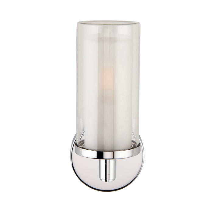 Saxby 120814 Sten IP44 6W E14 Single Bathroom Wall Light - Chrome (Lamp Not Included)