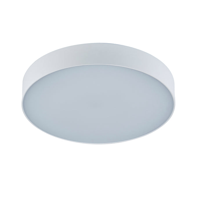 Saxby 120961 Ollo CCT 23W/25W/27W/29W Multi-Wattage IP65 LED Flush Wall/Ceiling Light 3000K/4000K/6500K - Matt White