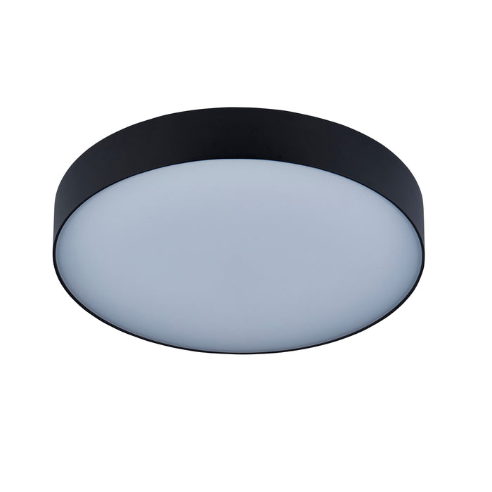 Saxby 120962 Ollo CCT 23W/25W/27W/29W Multi-Wattage IP65 LED Flush Wall/Ceiling Light 3000K/4000K/6500K - Matt Black
