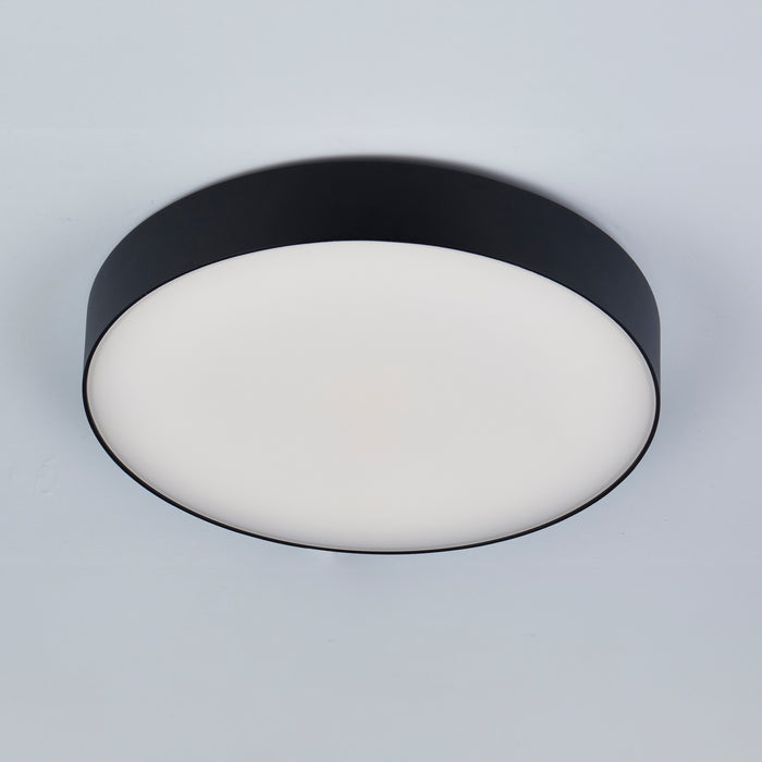 Saxby 120962 Ollo CCT 23W/25W/27W/29W Multi-Wattage IP65 LED Flush Wall/Ceiling Light 3000K/4000K/6500K - Matt Black
