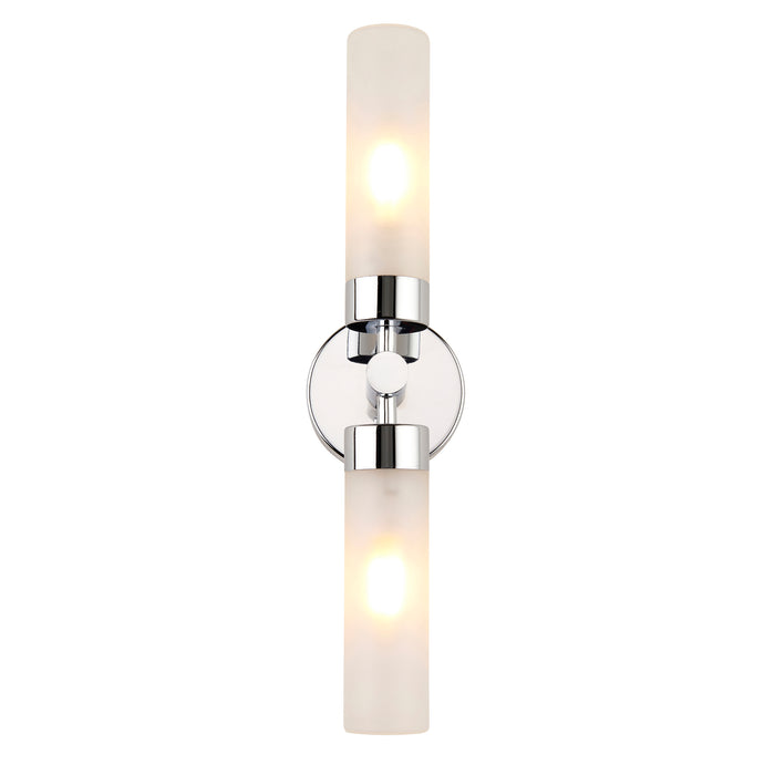 Saxby 121016 Frost IP44 6W E14 Up & Down Bathroom Wall Light - Chrome (Lamp Not Included)