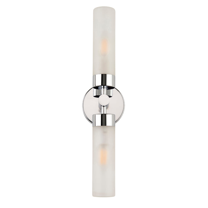 Saxby 121016 Frost IP44 6W E14 Up & Down Bathroom Wall Light - Chrome (Lamp Not Included)