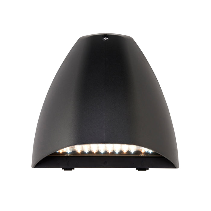 Saxby 121021 Forge CCT 8W/14W IP65 LED Wall Pack 2700K/3000K/4000K/6000K - Matt Black
