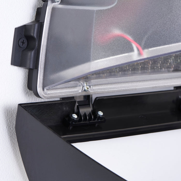Saxby 121023 Forge XL CCT 16W/20W/24W IP65 LED Wall Pack 2700K/3000K/4000K/6000K - Matt Black