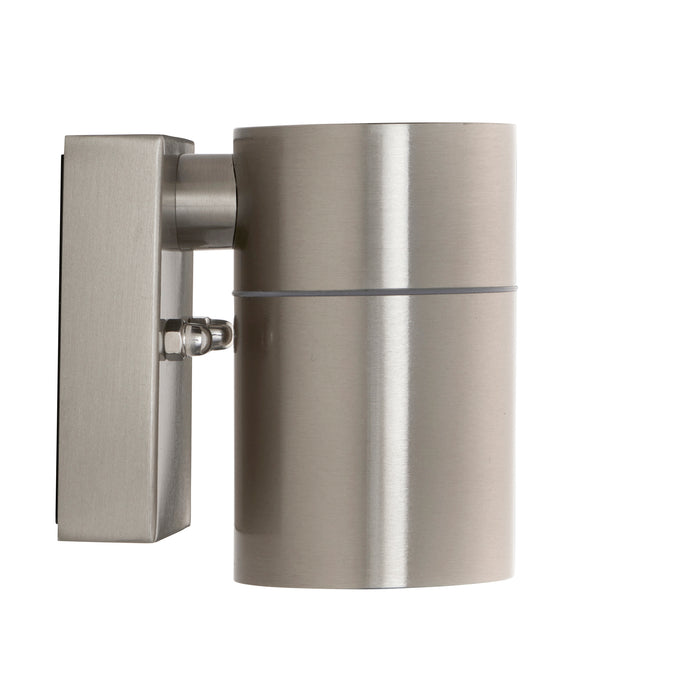 Saxby 121026 Scope GU10 IP65 Fixed Single Wall Light - Stainless Steel (Lamp Not Included)