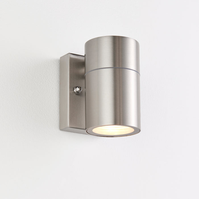Saxby 121026 Scope GU10 IP65 Fixed Single Wall Light - Stainless Steel (Lamp Not Included)