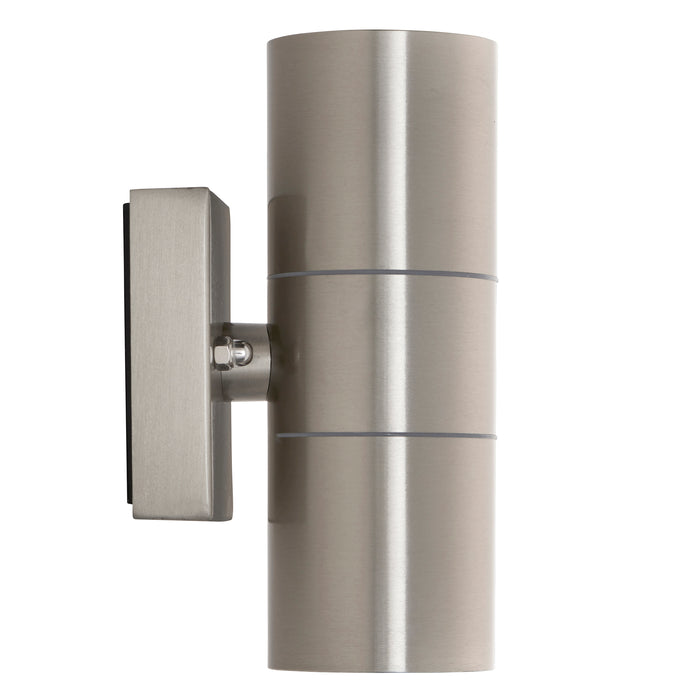 Saxby 121028 Scope GU10 IP65 Fixed Up/Down Wall Light - Stainless Steel (Lamp Not Included)