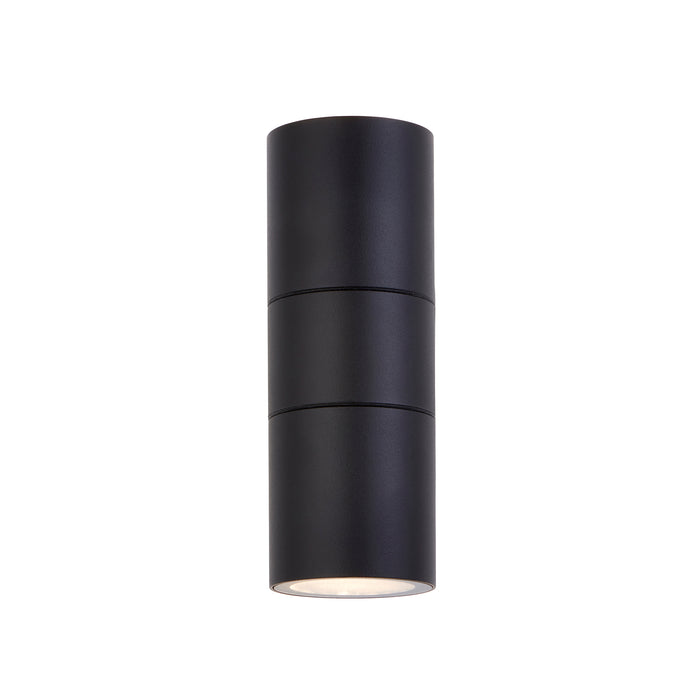 Saxby 121028 Scope GU10 IP65 Aluminium Fixed Up/Down Wall Light - Matt Black (Lamp Not Included)