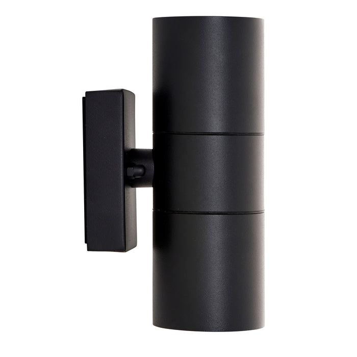 Saxby 121028 Scope GU10 IP65 Aluminium Fixed Up/Down Wall Light - Matt Black (Lamp Not Included)