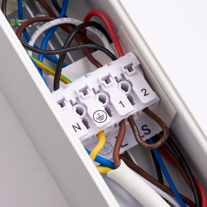 Saxby 121113 Linus CCT 30W/50W 5ft/1500mm LED Suspended/Surface Linear Light 3000K/4000K/6000K - Matt White
