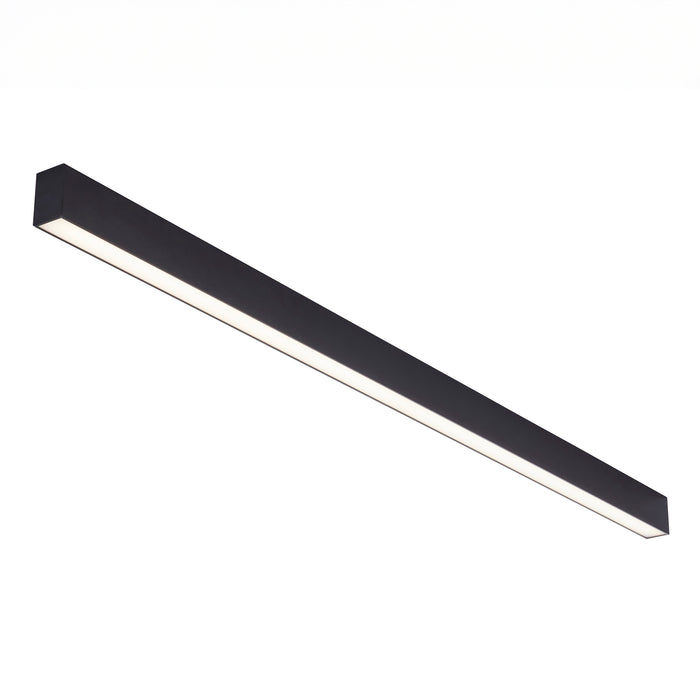 Saxby 121114 Linus CCT 30W/50W 5ft/1500mm LED Suspended/Surface Linear Light 3000K/4000K/6000K - Matt Black