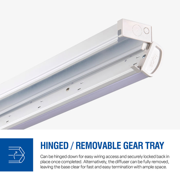 Saxby 122338 LinX20 30W/40W/51W/60W 6ft CCT IP20 LED Batten 3000K/4000K/6000K
