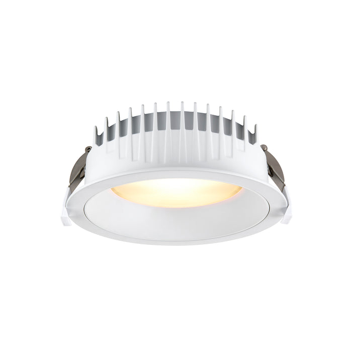Saxby 122983 Paragon CCT 165mm 14W/16W/18W/20W Wattage Selectable Commercial Downlight 3000K/4000K/6000K - Matt White