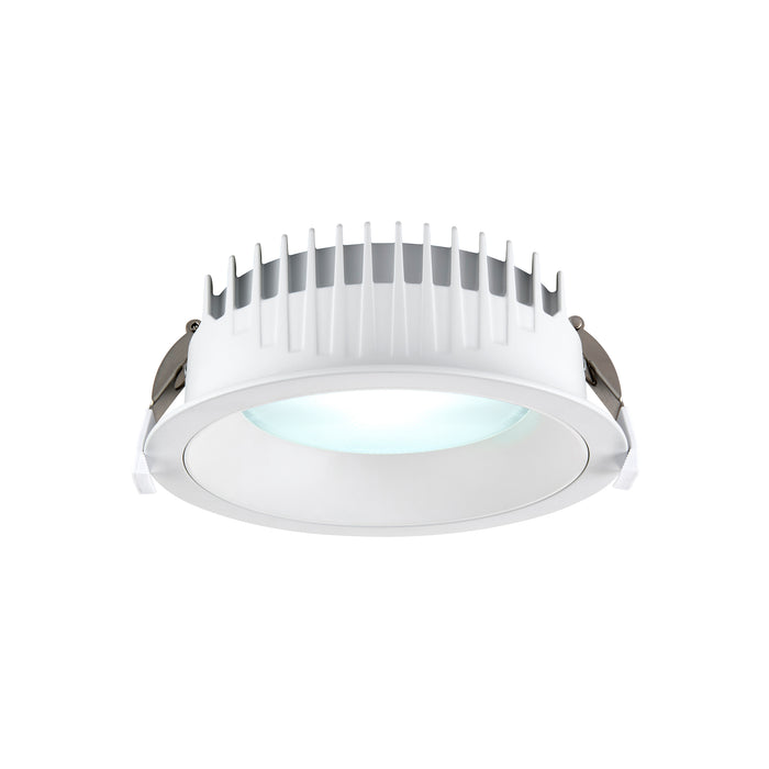 Saxby 122983 Paragon CCT 165mm 14W/16W/18W/20W Wattage Selectable Commercial Downlight 3000K/4000K/6000K - Matt White