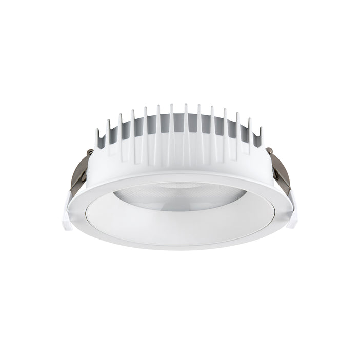 Saxby 122983 Paragon CCT 165mm 14W/16W/18W/20W Wattage Selectable Commercial Downlight 3000K/4000K/6000K - Matt White